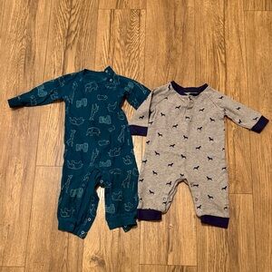 12 month boy long onesies Carters